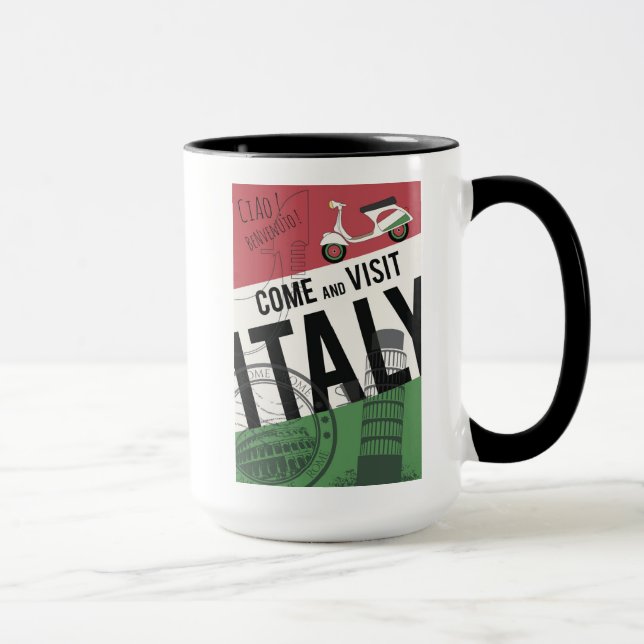 Taza Venga visitar Italia (Derecha)