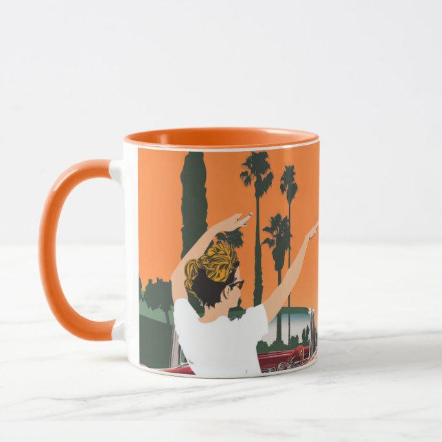 Taza "Venice Beach - Colección Cali Vibes". Representa (Izquierda)