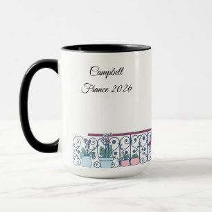 Taza Ventana Chic Parisina Estilo Haussmann Nombre Pers