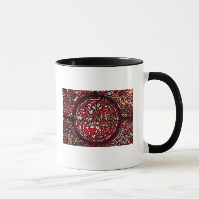 Taza Ventana que representa a un comerciante de vino (Derecha)