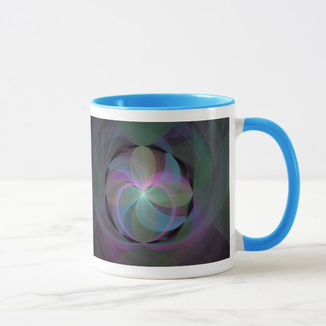 Taza Ventilador fractal multicolor (Derecha)