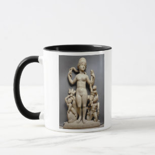 Taza Venus con el putti, un tritón y un delfín,