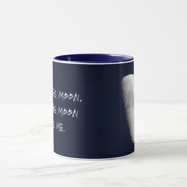 Taza Veo La Luna Y La Luna Me Ve Mug (Centro)