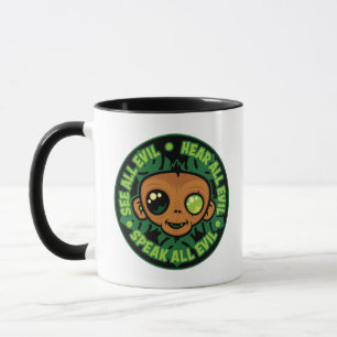 Taza Ver, Oír y Hablar Todo Mal Mono