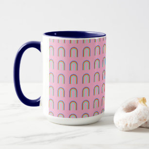 Taza Verano Mujer Elegante Boho Arcoíris