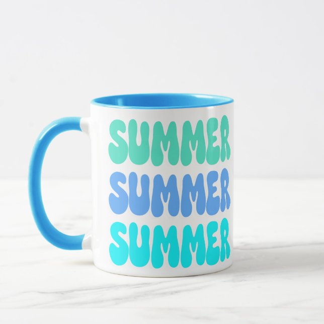 Taza Verano verano retro azul (Izquierda)