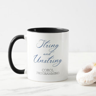 Taza Verbo de programación Cobol String y Unstring