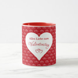 Taza Verbundene Herzen mit Valentinsgruß - 