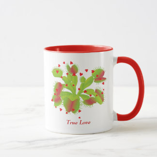 Taza verdadera del atrapamoscas de Venus del amor