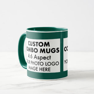 Taza Verde 4:6 Paisaje 2 x Marco de Foto Combina Person