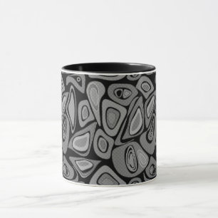 Taza Verde, abstracto, retro