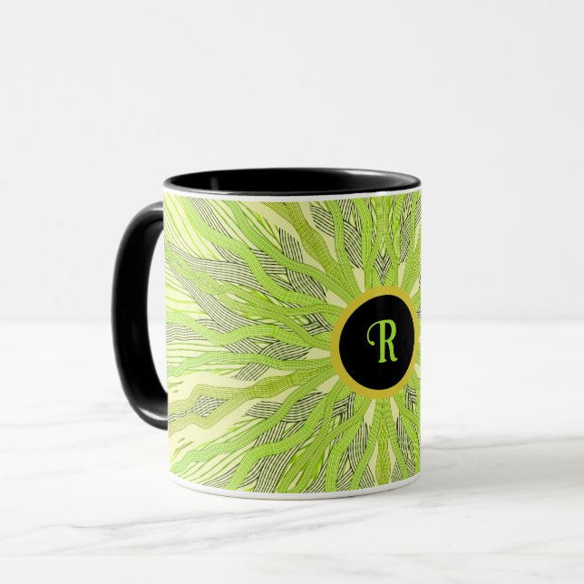 Taza Verde abstraído (Anverso izquierdo)