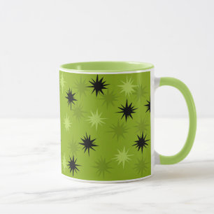 Taza verde atómica del campanero de Starbursts
