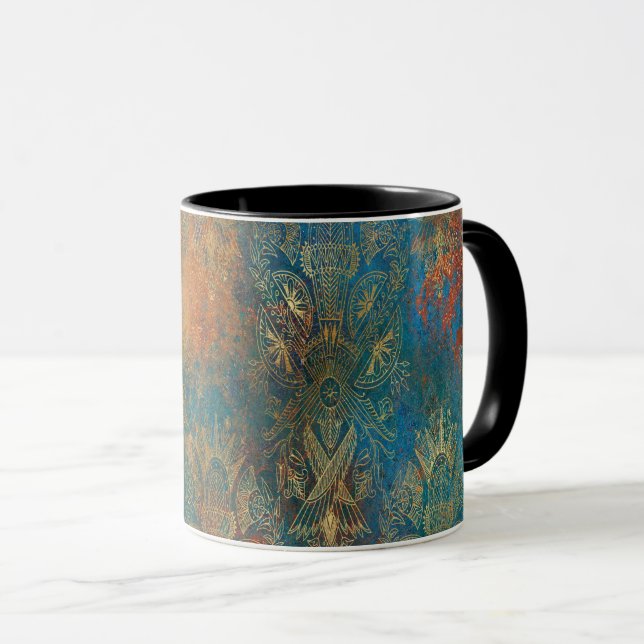 Taza Verde azulada Cooper Patina (Anverso derecho)