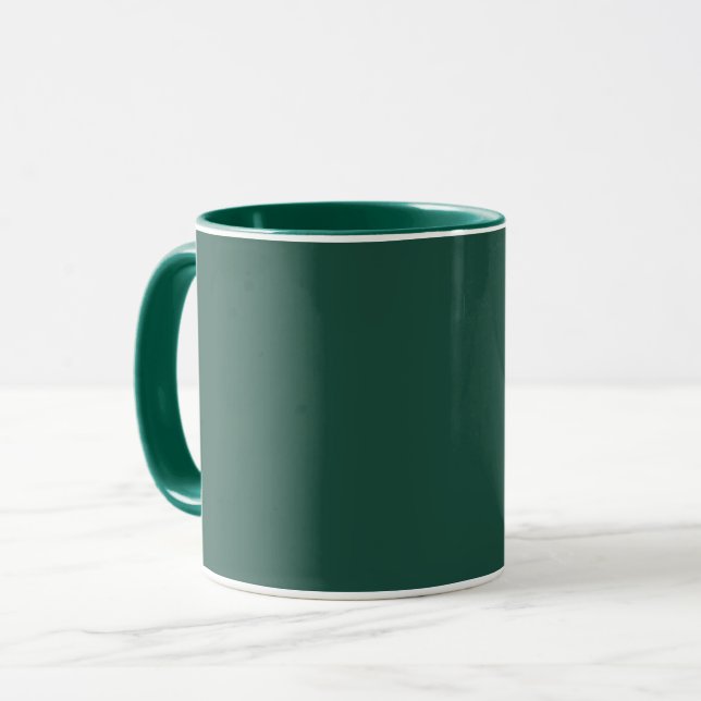 Taza Verde brunswick (color sólido) (Anverso izquierdo)