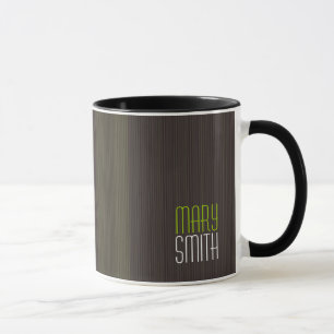 Taza Verde conocido de encargo retro fresco