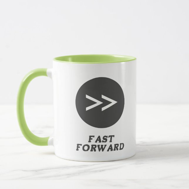 Taza Verde de botón de avance rápido (Izquierda)