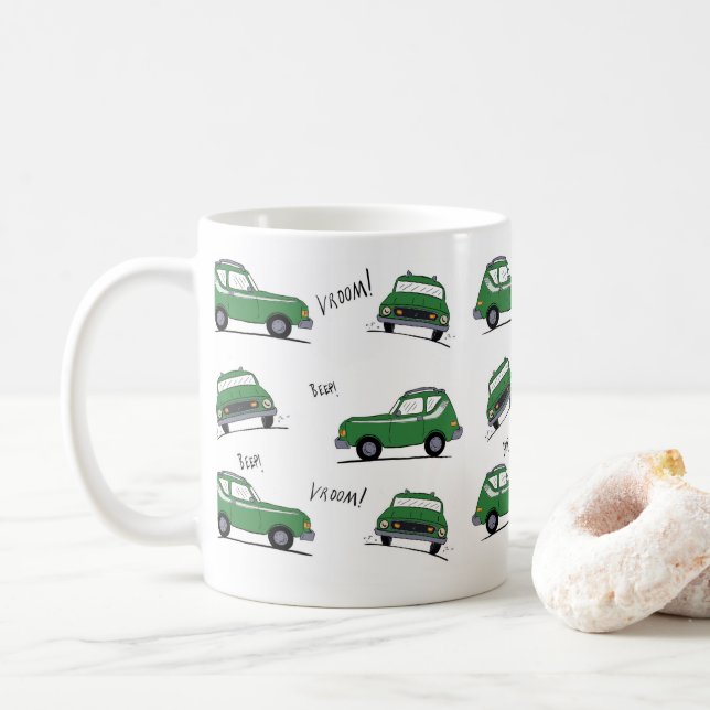 Taza verde de Gremlin (Con donut)