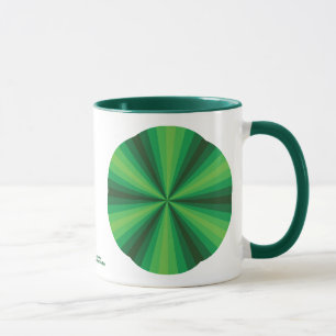 Taza Verde de Ilusión Óptica