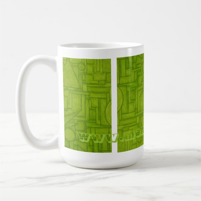 Taza verde de la ciudad (Izquierda)