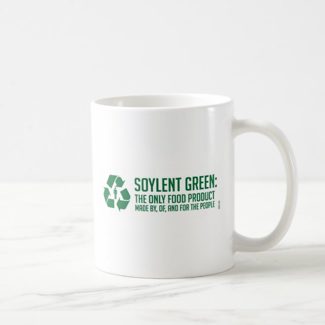 Taza verde de Soylent (Derecha)
