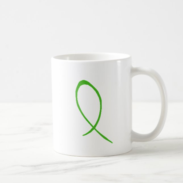 Taza verde del personalizable de la cinta (Derecha)