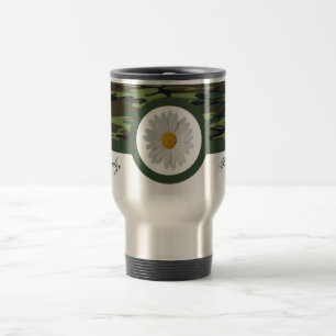 Taza verde del viaje de Camo