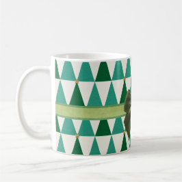 Taza verde dulce del navidad de la chispa