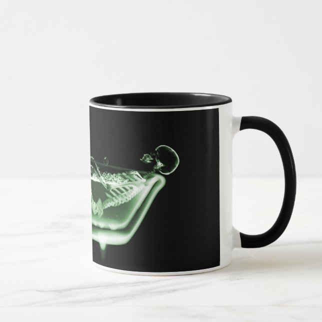 Taza Verde esquelético del negro del baño de la (Derecha)