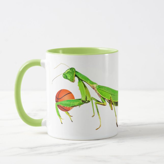 Taza verde gigante del baloncesto de la mantis (Izquierda)