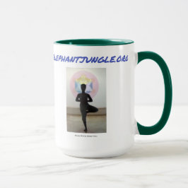 Taza Verde jungla elefante