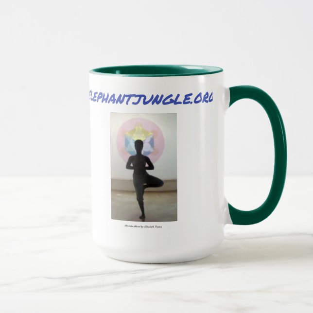 Taza Verde jungla elefante (Derecha)