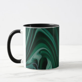 Taza verde líquida del acrílico del bosque