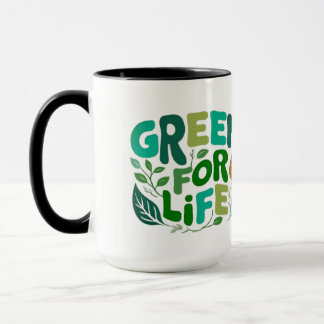 Taza Verde para la vida eco-amigable