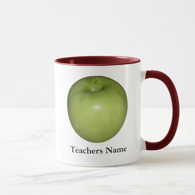 Taza verde personalizada de los profesores de (Derecha)