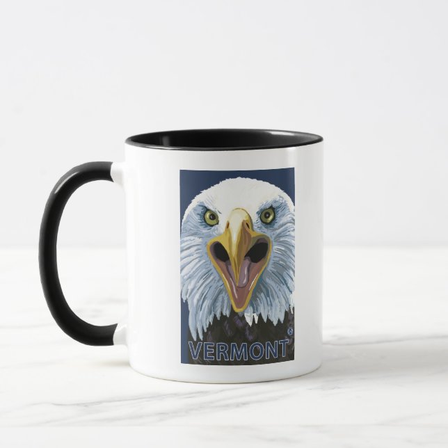 Taza VermontEagle Arriba Cerca (Izquierda)