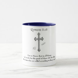 Taza versículo bíblico cristiano Romanos 8:28