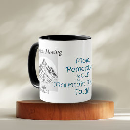 Taza Versículo Bíblico Fe Personalizada que Mueve Monta