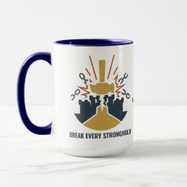 Taza Versículo Bíblico Personalizado Poderoso a Través 