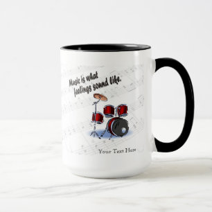 Taza Versión del tambor como qué sensaciones suene -