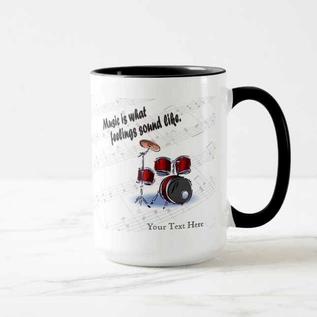 Taza Versión del tambor como qué sensaciones suene - (Derecha)