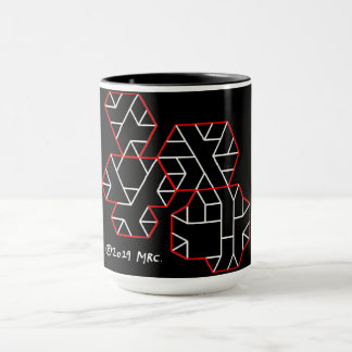 Taza Versiones de tercer grado Geek Mug Negro
