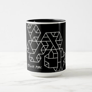 Taza Versiones de tercer grado Geek Mug Negro