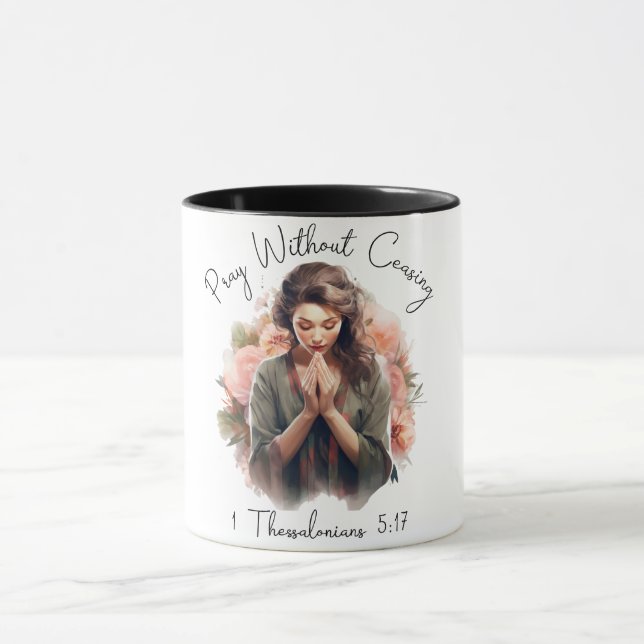 Taza Verso de la Biblia Cristiana inspiradora (Centro)