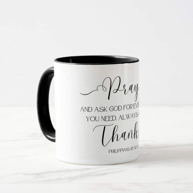 Taza Verso de la Biblia en la Mug (Anverso izquierdo)