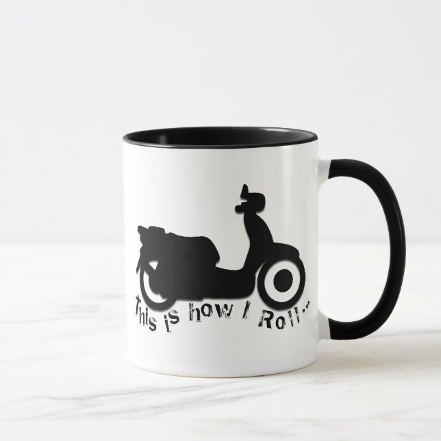 Taza ¡Vespa o E-Bici - éste es cómo ruedo! (Derecha)
