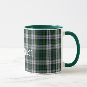 Taza Vestido tradicional negro Tartán Placa