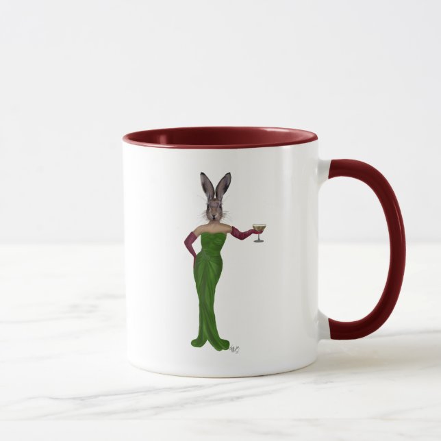 Taza Vestido verde conejo (Derecha)