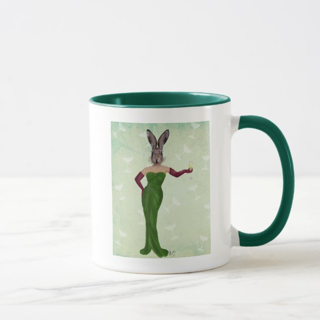 Taza Vestido verde conejo 2 (Derecha)