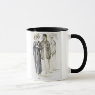 Taza Vestidos de la "promenade", placa de moda de